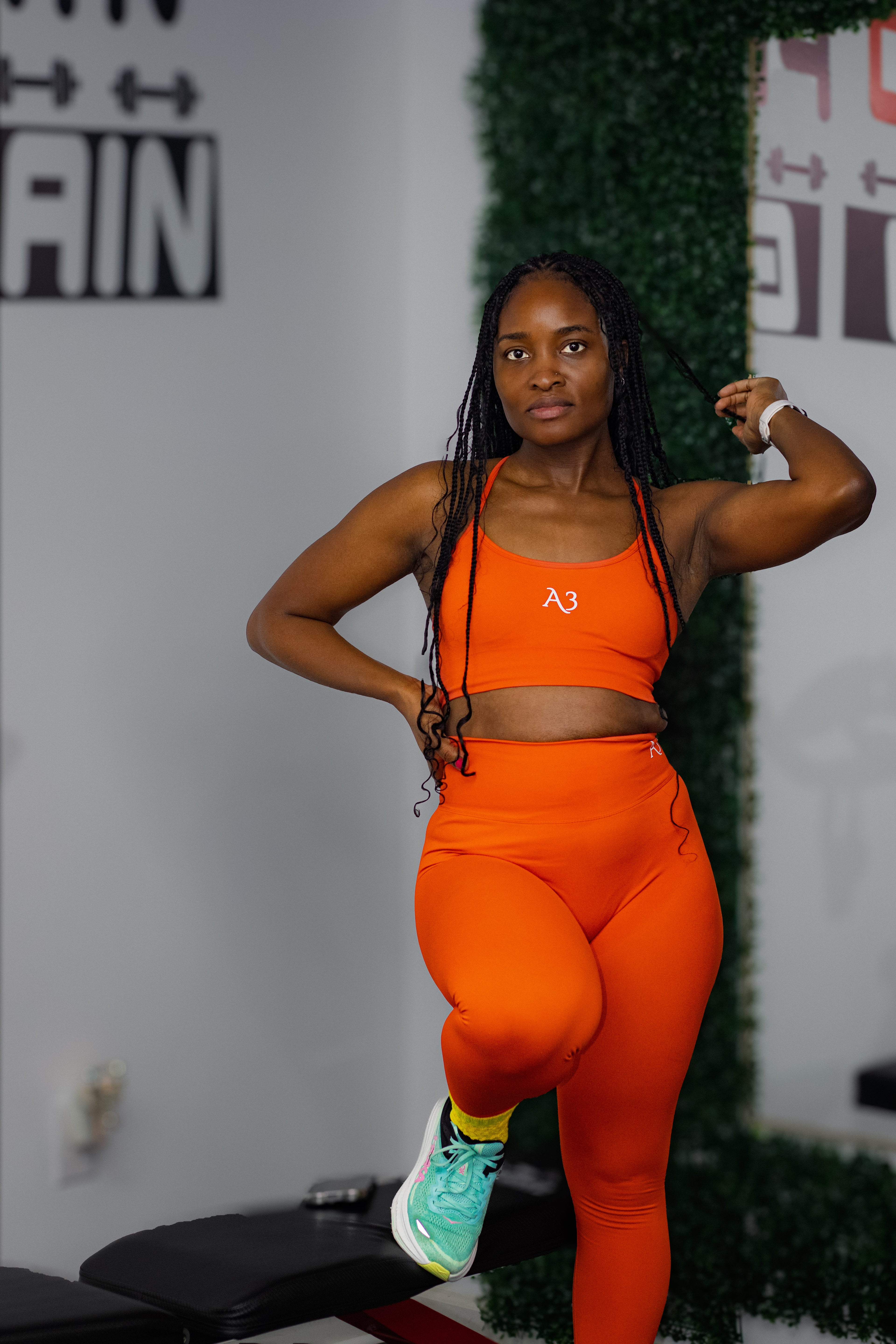 Orange Power Sports Bra