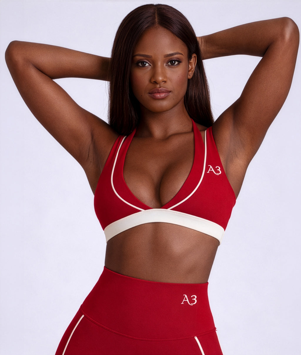 Red Precision Sculpt Bra