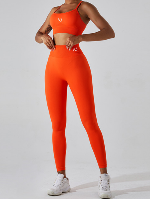 Orange Power Sculpt Leggings
