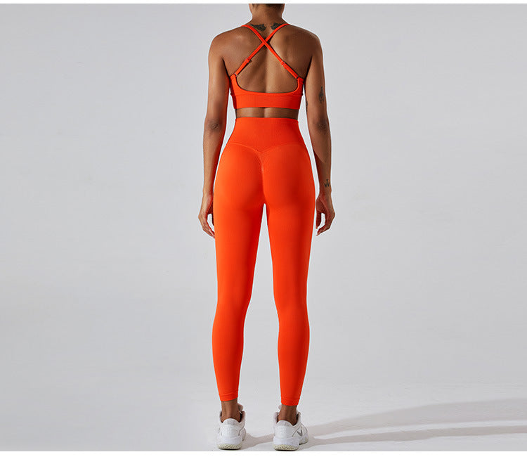 Orange Power Sculpt Leggings